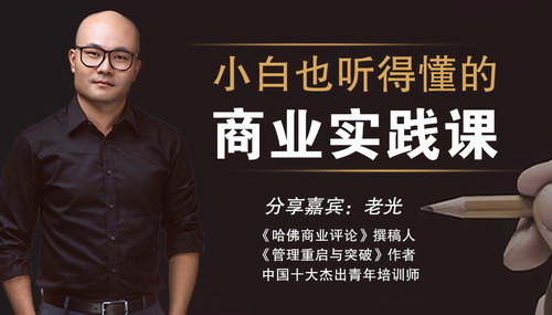 老光:小白也能听得懂的商业实战课(完结)(喜马拉雅) 老光:小白也能听得懂的商业实战课(完结)(喜马拉雅)