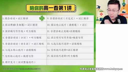 作业帮2023高一英语张亮春季S班(7.99G高清视频)百度网盘 作业帮2023高一英语张亮春季S班(7.99G高清视频)百度网盘