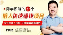 27个懒人快速赚钱项目(完结)(千聊)