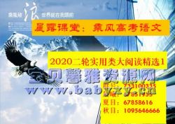 2021乘风高考语文二轮重难点强化训练(30.2G高清视频)百度网盘