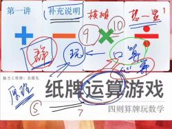 孙路弘四则运算纸牌运算游戏:四则算牌玩数学(613MB标清视频)百度网盘保存
