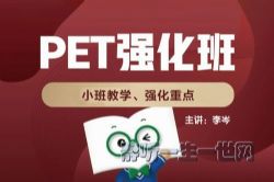 李岑老师PET阅读强化班(完结)