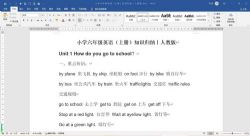 小学1-6年级英语学霸笔记(含知识归纳)百度网盘保存