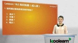 新东方霍娜新概念一册成人拓展课程72节(2.23G标清视频)百度网盘保存