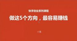 快手赚钱全攻略(完结)百度网盘