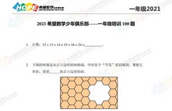 1~8年级希望数学少年俱乐部培训题(奥数)(334M PDF)百度网盘